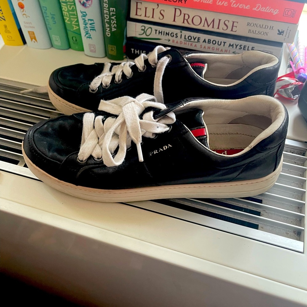 Leather Prada sneakers